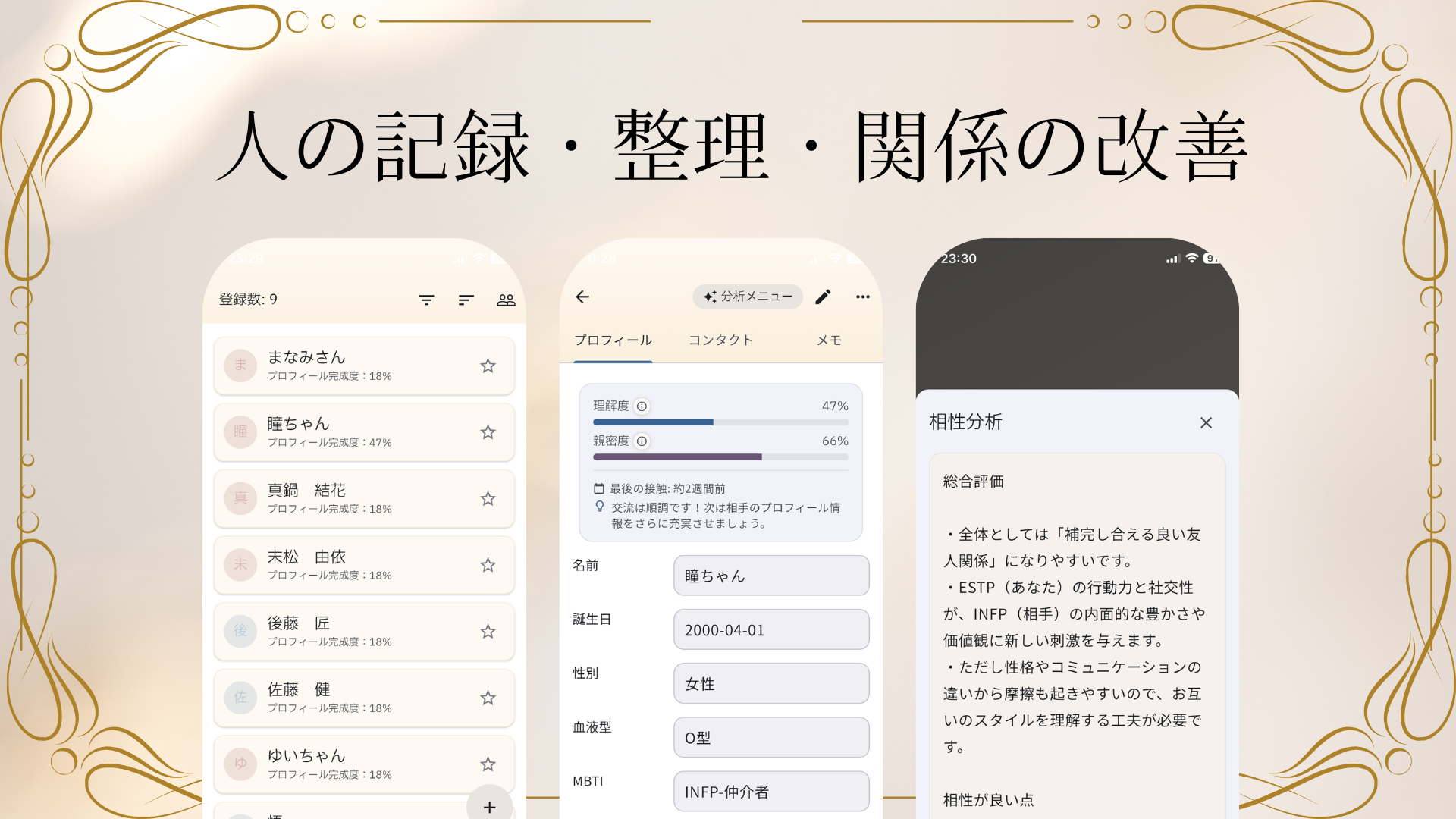 人メモ - 人間関係を記録して育てる